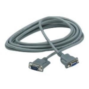 APC Serial extension cable AP9815 - DB-9 (M) to DB-9 (F) - 4.6 m - grey - for P/N: ISVT20KHS, ISVT30KHS, ISVT40KHS, SUA2200RMXLI3U, SUA5000RMI5U, SUVT20KF2B4S-TU